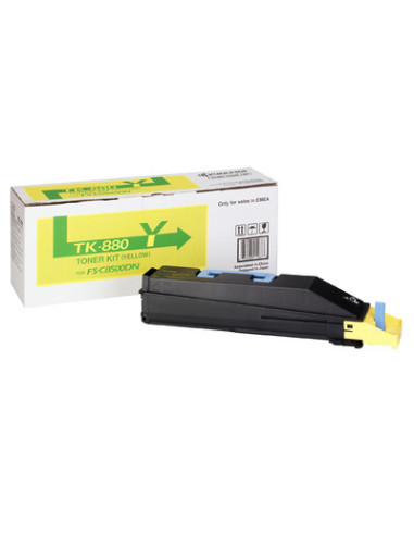 KYOCERA TK-880Y cartuccia toner 1 pz Originale Giallo