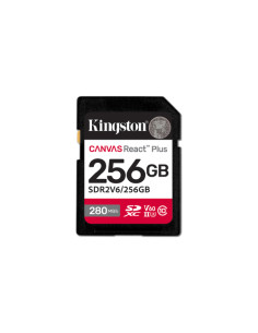 Kingston Technology 256GB Canvas React Plus SDXC UHS-II 280R/150W U3 V60 for Full HD/4K