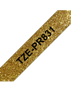 Brother TZE-PR831 nastro per etichettatrice Nero dorato