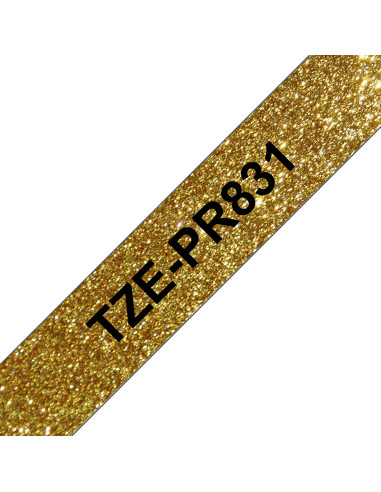 Brother TZE-PR831 nastro per etichettatrice Nero dorato