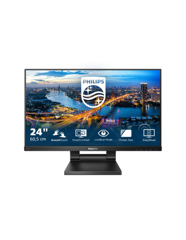 Philips 242B1TC/00 Monitor PC 60,5 cm (23.8") 1920 x 1080 Pixel Full HD LED Touch screen Nero