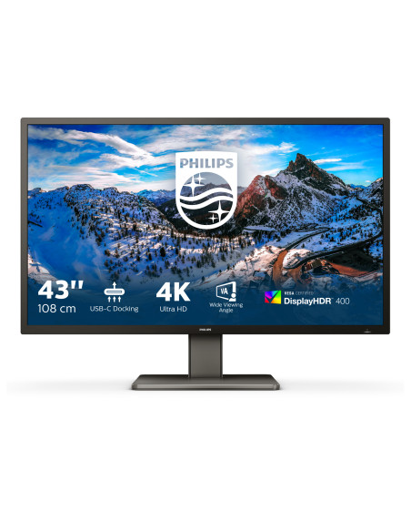 Philips P Line 439P1/00 Monitor PC 108 cm (42.5") 3840 x 2160 Pixel 4K Ultra HD LCD Nero