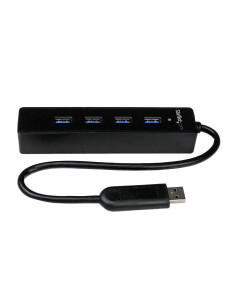 StarTech.com Hub portatile USB 3.0 SuperSpeed a 4 porte - Perno e concentratore per notebook o Ultrabook USB 3.0 con cavo integr