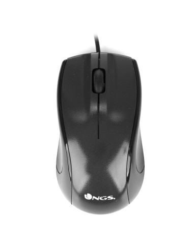 NGS Black Mist mouse Ufficio Mano destra USB tipo A Ottico 800 DPI