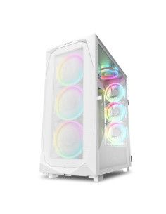 SHARKOON CASE REV300 FULL-TOWER, SIDE GLASS WHITE