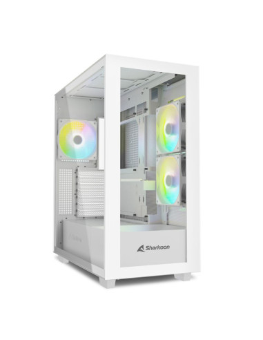 SHARKOON CASE REBEL C60 RGB WHITE RGB
