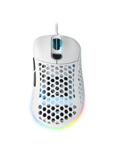 SHARKOON MOUSE GAMING LIGHT2-200, WHITE, 16000 DPI MAX, RGB, 6 TASTI, USB 1.8MT, BIANCO