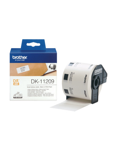 Brother DK-11209 nastro per etichettatrice Nero su bianco