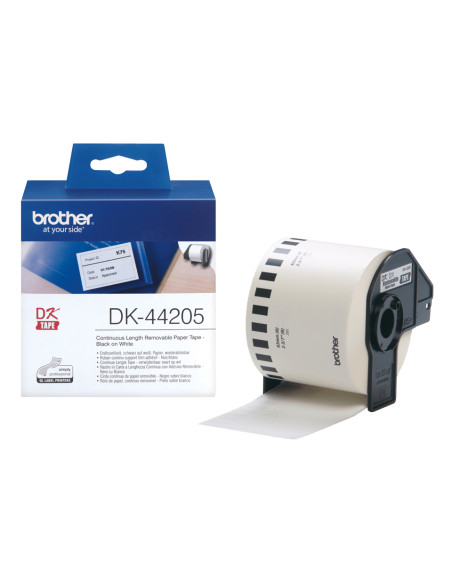 Brother DK-44205 nastro per etichettatrice Nero su bianco
