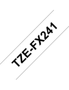 Brother TZE-FX241 nastro per etichettatrice Nero su bianco TZ