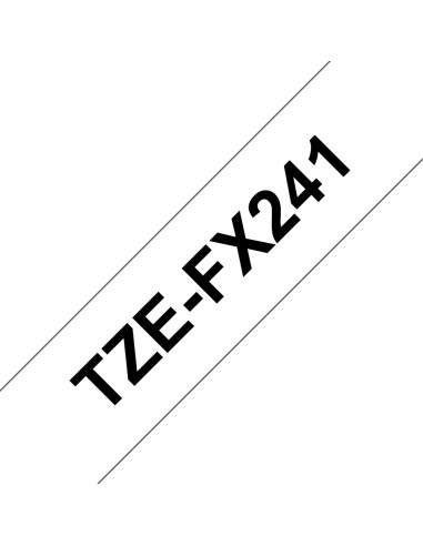 Brother TZE-FX241 nastro per etichettatrice Nero su bianco TZ