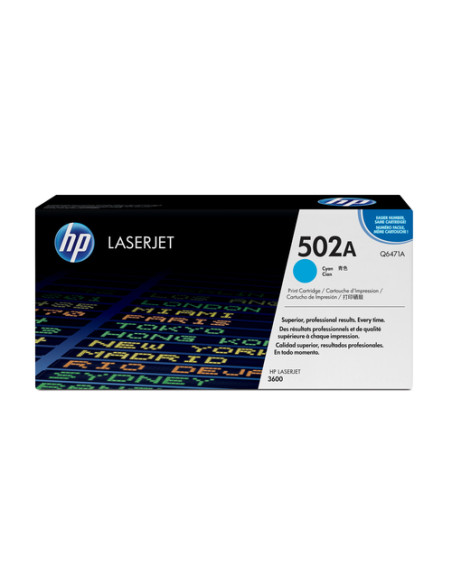 HP Cartuccia Toner originale ciano LaserJet 502A