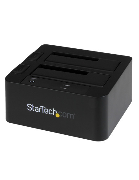 StarTech.com Docking Station USB 3.0 per doppio Hard Disk SATA / eSATA SSD da 2,5"/3,5" con UASP