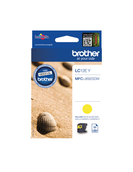 Brother LC12EY cartuccia d'inchiostro 1 pz Originale Giallo
