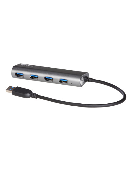 i-tec Metal U3HUB448 hub di interfaccia USB 3.2 Gen 1 (3.1 Gen 1) Type-A 5000 Mbit/s Grigio