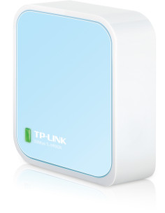 TP-Link TL-WR802N router wireless Fast Ethernet Banda singola (2.4 GHz) Blu, Bianco