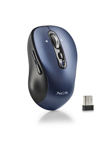 NGS INFINITY RB mouse Ufficio Ambidestro RF senza fili + Bluetooth Ottico 3200 DPI