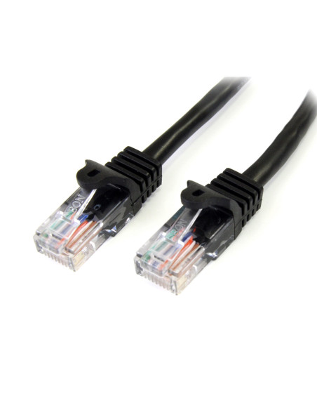 StarTech.com Cavo di rete CAT 5e - Cavo Patch Ethernet RJ45 UTP Nero da 2m antigroviglio