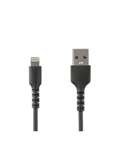 StarTech.com Cavo da USB-A a Lightening bianco da 1m di colore nero - Robusto e resistente cavo di alimentazione/sincronizzazion