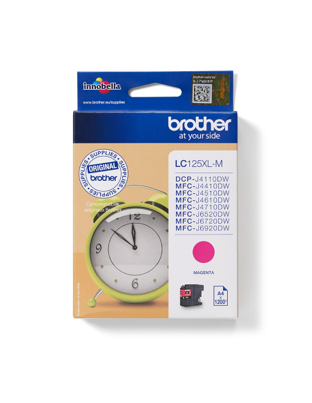 Brother LC125XLM cartuccia d'inchiostro 1 pz Originale Resa extra elevata (super) Magenta
