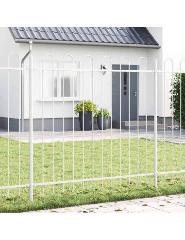 Recinzione per Giardino 2 pcs Bianco 3,4 x 1,2 m