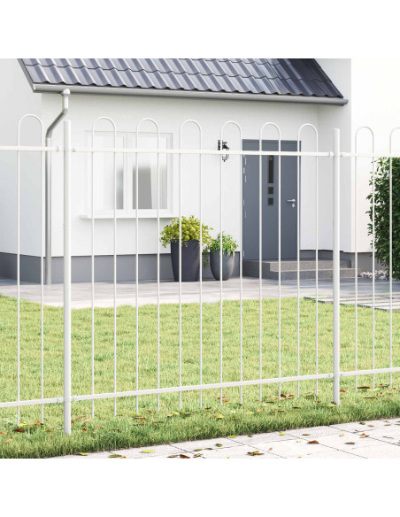 Recinzione per Giardino 2 pcs Bianco 3,4 x 1,2 m
