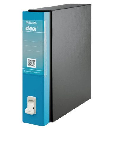 Esselte Dox 2 raccoglitore ad anelli A4 Nero, Blu