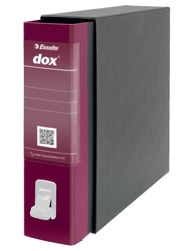 Esselte Dox 2 raccoglitore ad anelli A4 Nero, Bordeaux