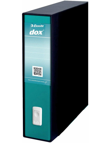 Esselte Dox 2 raccoglitore ad anelli A4 Nero, Verde