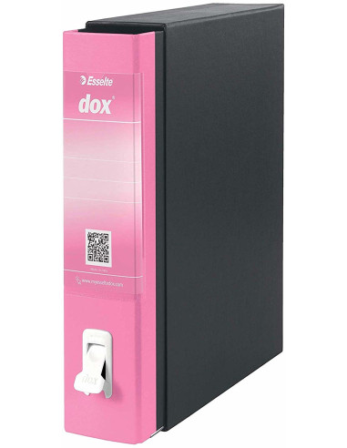 Esselte Dox 2 raccoglitore ad anelli A4 Nero, Rosa