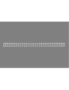 GBC Spirali metalliche WireBind bianche 6 mm (100)