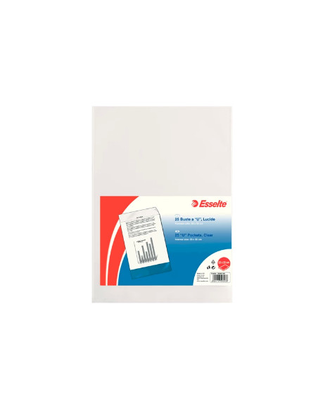Esselte 395901300 busta Trasparente 25 pz