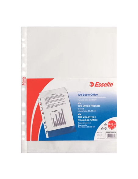 Esselte 391097100 foglio di protezione A4 Polipropilene (PP) 100 pz