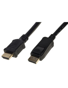 CAVO LINK DISPLAYPORT 1.2 TO HDMI 1.4, M/M, 1,8MT, 4Kx2K 30 HZ CONTATTI DORATI, NERO, LKCDPH18