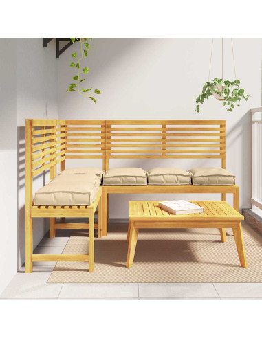 Cuscino 6 pcs Beige 40 x 40 x 8 cm Tessuto Oxford