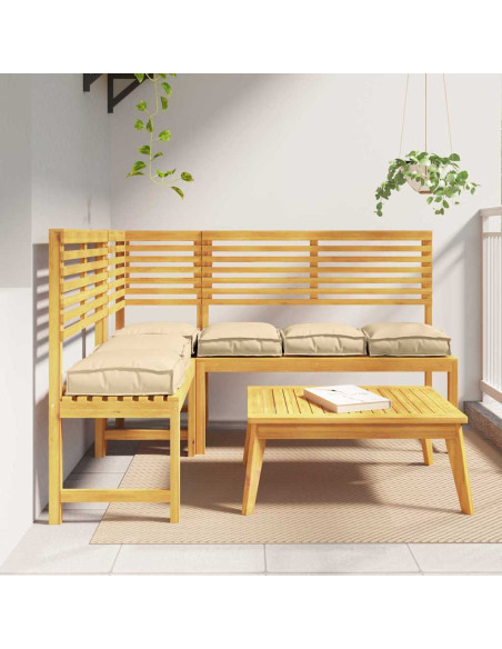 Cuscino 6 pcs Beige 40 x 40 x 8 cm Tessuto Oxford