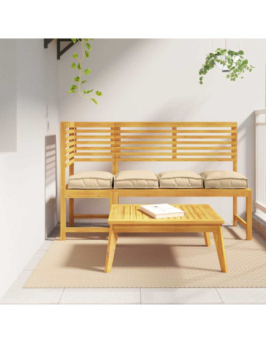 Cuscino 4 pcs Beige 40 x 40 x 8 cm Tessuto Oxford