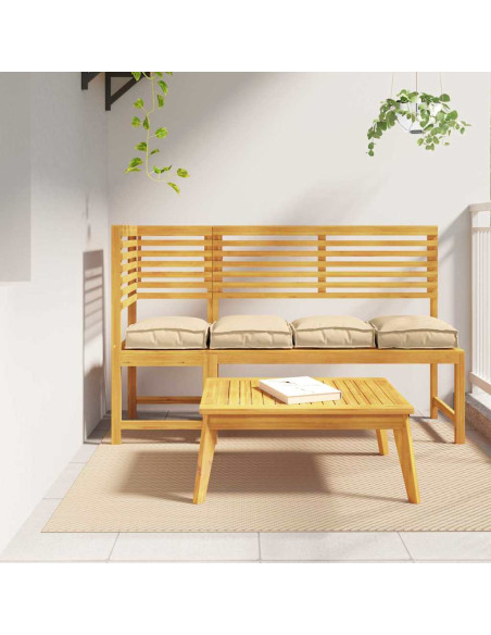 Cuscino 4 pcs Beige 40 x 40 x 8 cm Tessuto Oxford