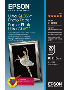 Epson Ultra Glossy Photo Paper - 10x15cm - 20 Fogli