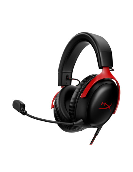 HyperX Cloud III – Cuffie da gaming (nero-rosso)