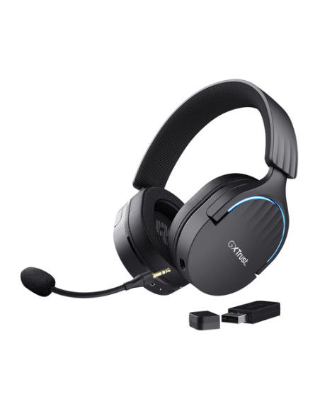 Trust GXT 491 Fayzo Auricolare Con cavo e senza cavo A Padiglione Gaming USB tipo-C Bluetooth Nero