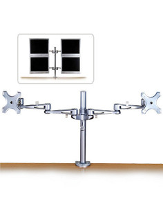 Lindy 40697 Supporti a parete per TV Scrivania Argento