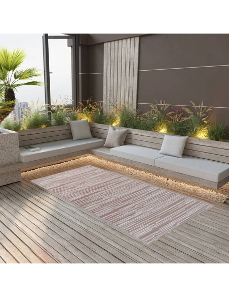 Tappeto da Esterni ARAKIL Marrone 160x230 cm in PP