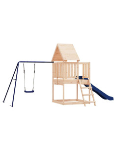 Set da Gioco da Esterno in Legno Massello di Pino 2