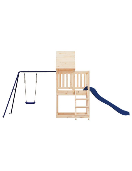 Set da Gioco da Esterno in Legno Massello di Pino