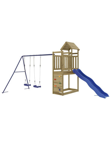 Set da Gioco da Esterno in Legno di Pino Impregnato