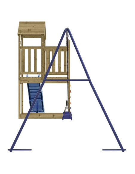 Set da Gioco da Esterno in Legno di Pino Impregnato