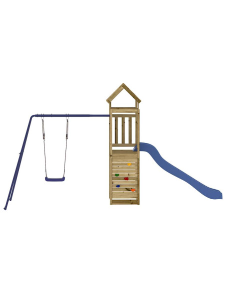 Set da Gioco da Esterno in Legno di Pino Impregnato