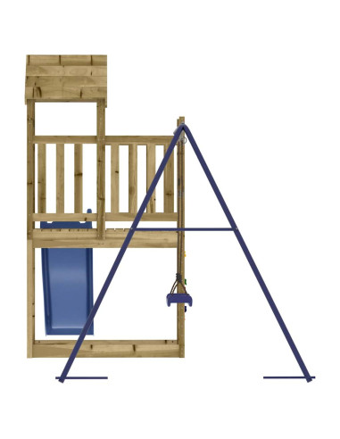 Set da Gioco da Esterno in Legno di Pino Impregnato