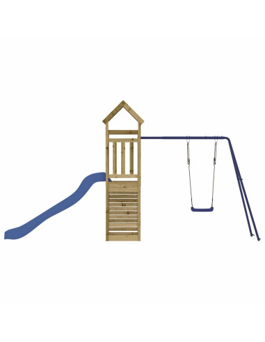 Set da Gioco da Esterno in Legno di Pino Impregnato